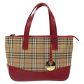 Burberry Nova Check Handbag Nova Check Canvas And Leather Beige Canvas Handbag (Pre-Owned)