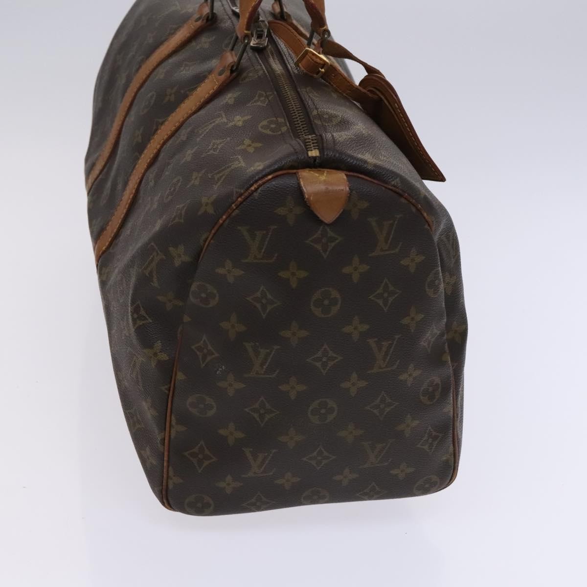 Louis Vuitton Keepall Bag Monogram Canvas Brown Canvas Travel Bag Bag (Pre-Owned)