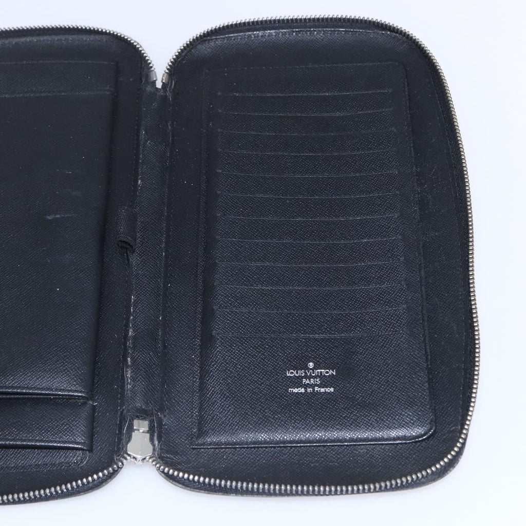 Louis Vuitton Organizer De Voyage Travel Wallet Leather Black Leather Wallets Accessory (Pre-Owned)