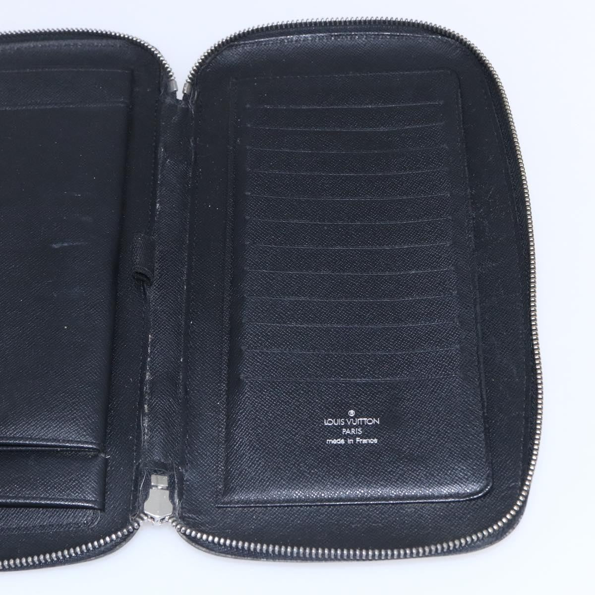 Louis Vuitton Organizer De Voyage Travel Wallet Leather Black Leather Wallets Accessory (Pre-Owned)