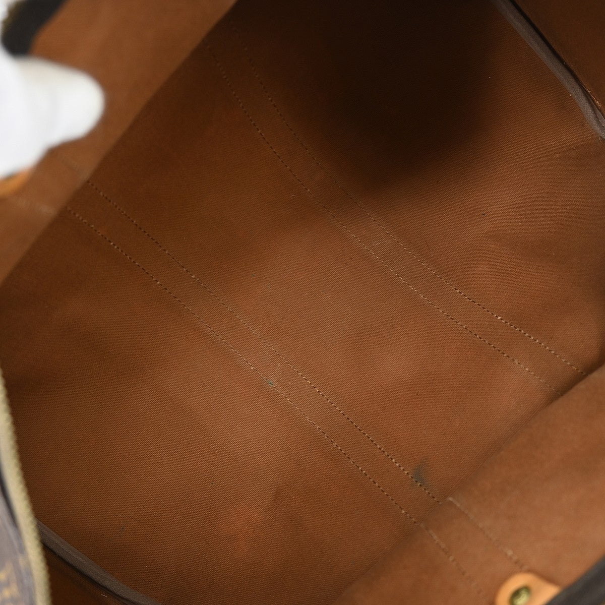 Louis Vuitton Keepall Bag Monogram Canvas Brown Canvas Travel Bag Bag (Pre-Owned)