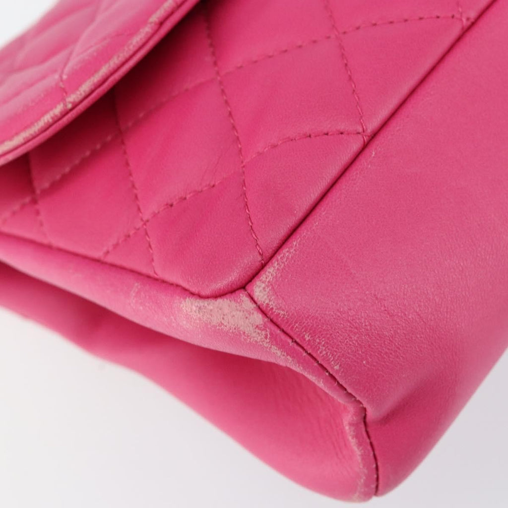 Chanel Mademoiselle Chic Flap Bag Quilted Lambskin Pink Leather Shoulder Bag Bag (Pre-Owned)