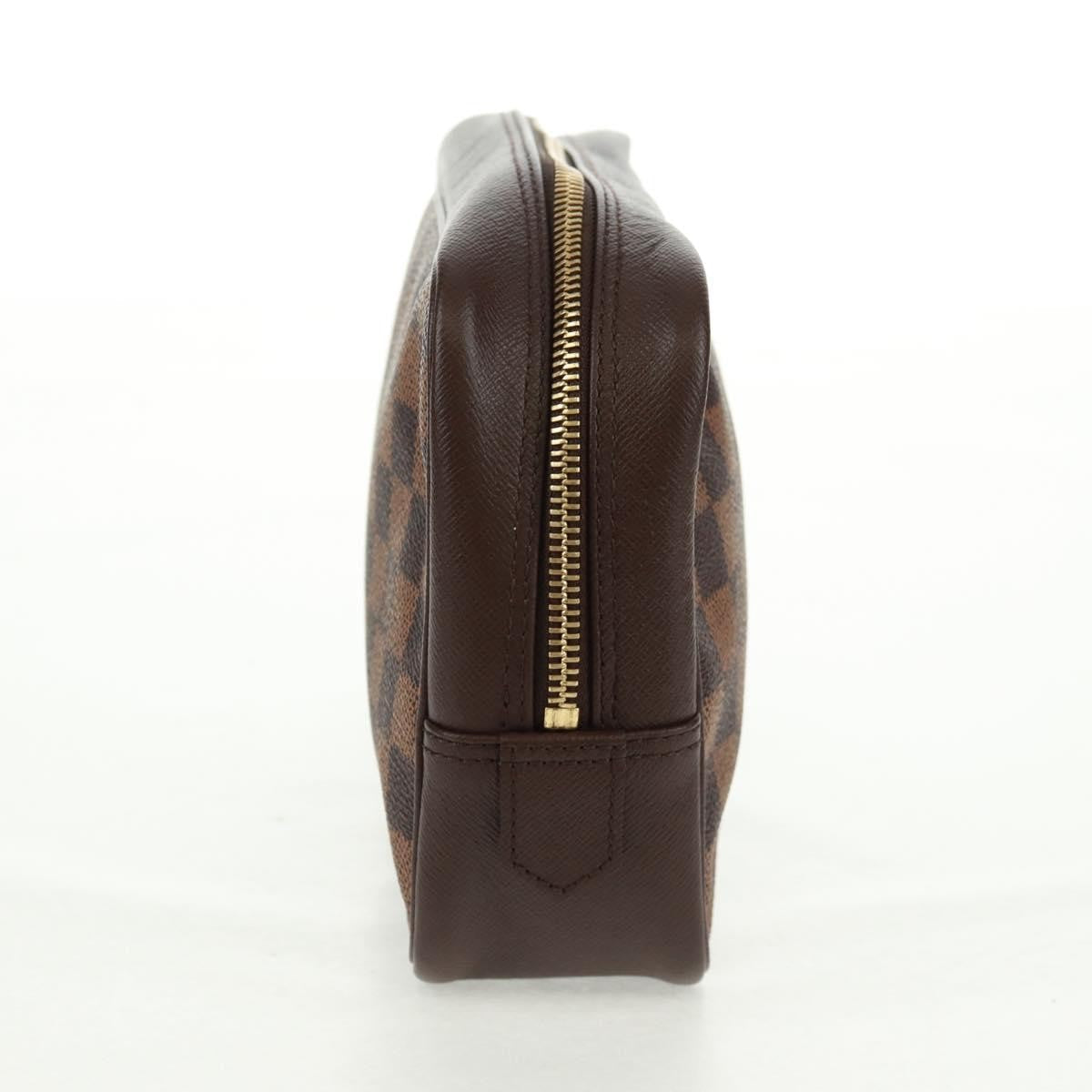Louis Vuitton Trousse Toilette Damier Canvas Brown Canvas Clutche & Pouche Bag (Pre-Owned)