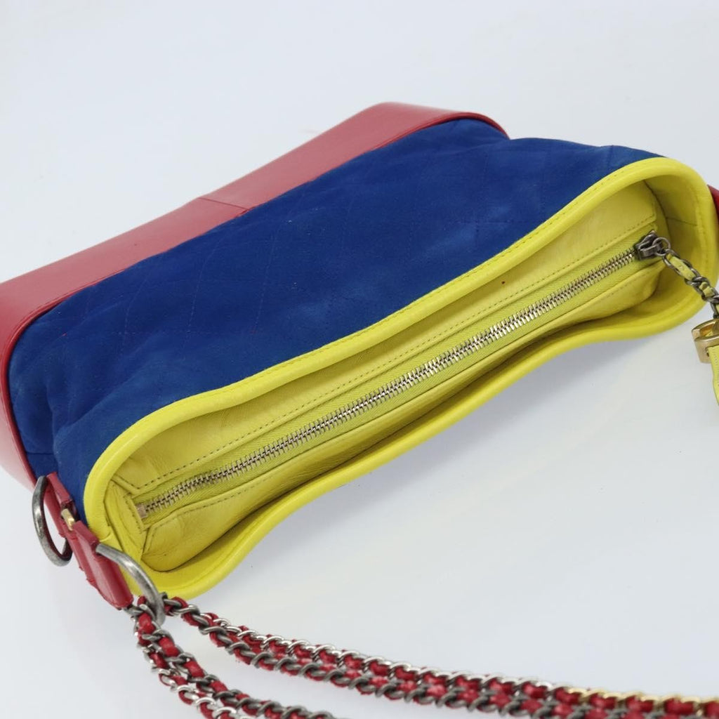 Chanel Gabrielle Hobo Quilted Suede Multicolour Suede Shoulder Bag Bag (Pre-Owned)