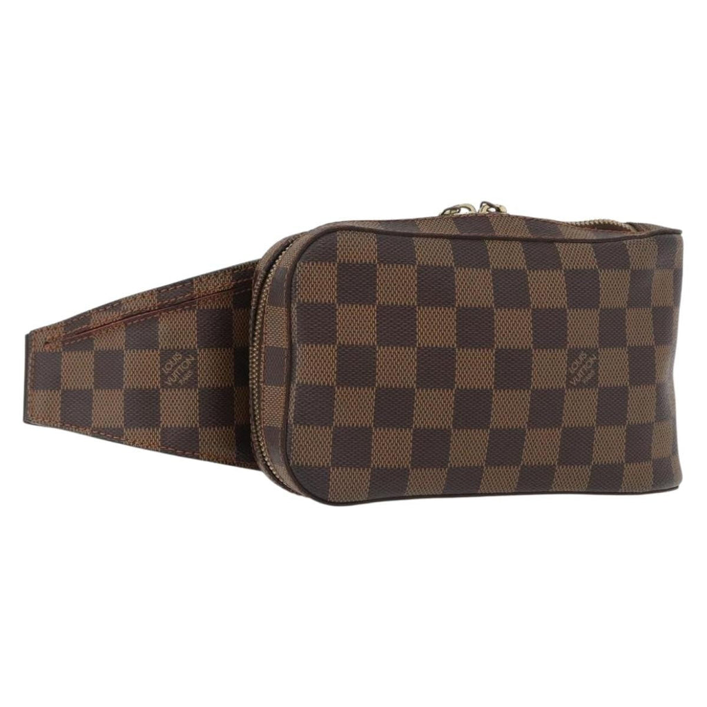 Louis Vuitton Geronimos Waist Bag Damier Brown Canvas Shoulder Bag Bag (Pre-Owned)