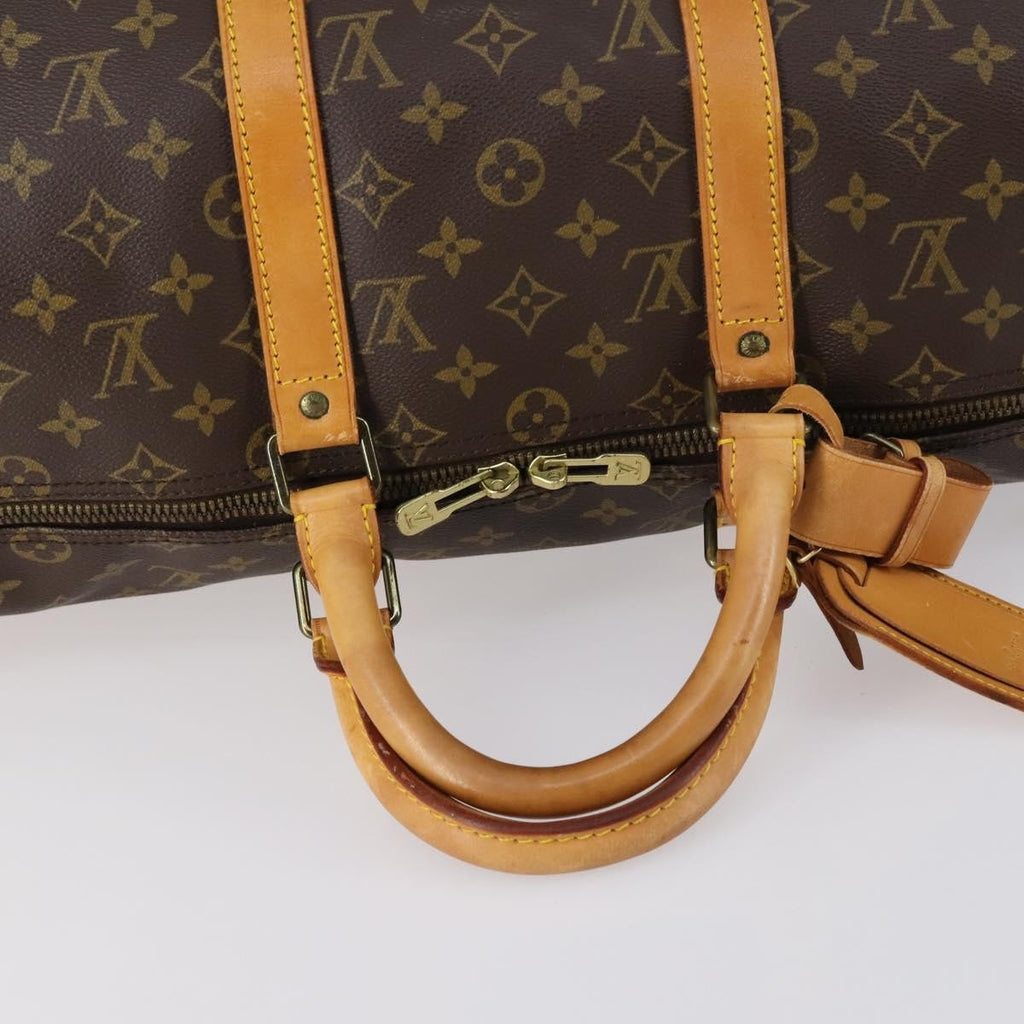 Louis Vuitton Keepall Bag Monogram Canvas Brown Canvas Bag (Pre-Owned)