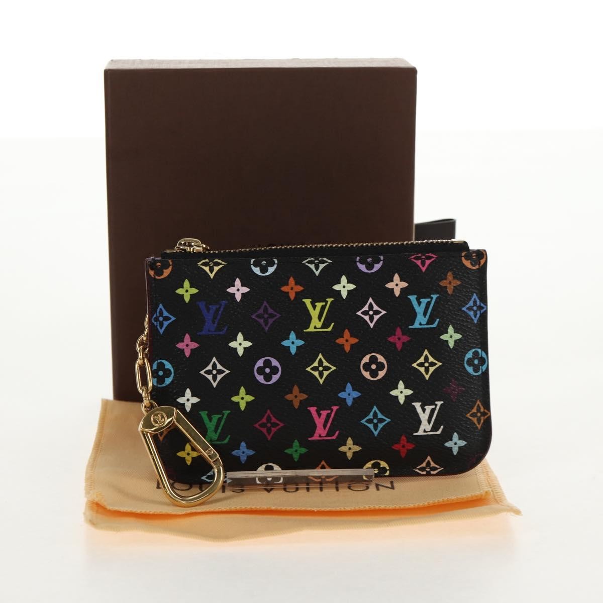 Louis Vuitton Pochette Clés Nm Monogram Multicolor Canvas Black Canvas Wallets Accessory (Pre-Owned)