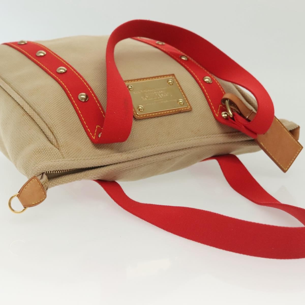 Louis Vuitton Antigua Tote Canvas Beige Canvas Tote Bag Bag (Pre-Owned)