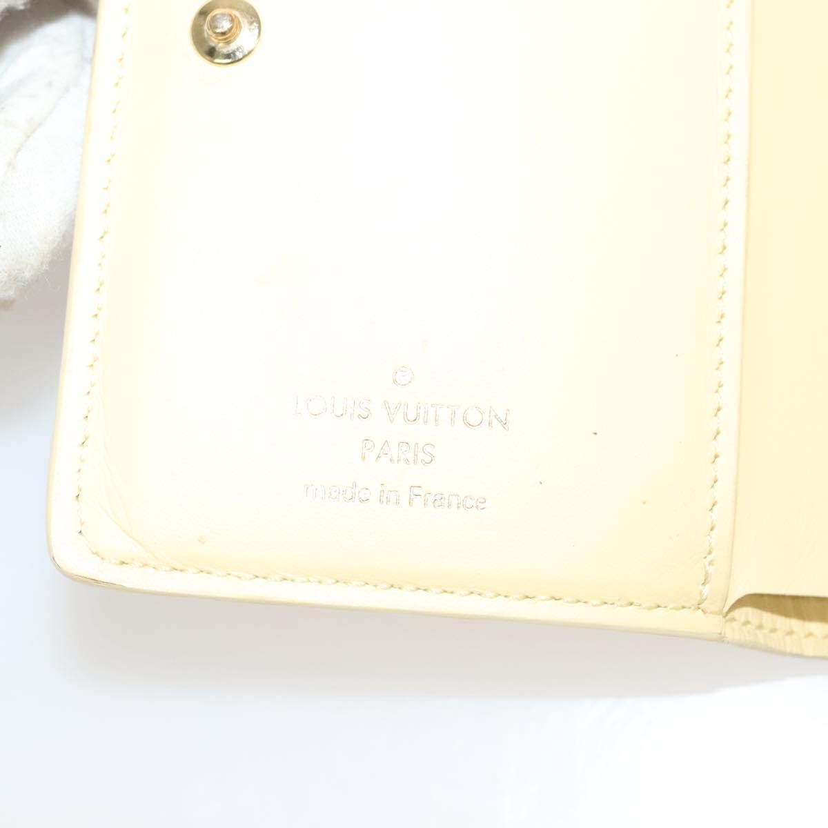 Louis Vuitton Lou Wallet Nanogram Leather Beige Leather Wallets Accessory (Pre-Owned)