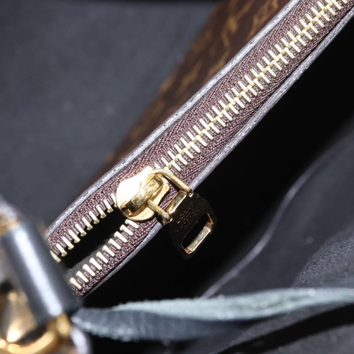 Louis Vuitton Neonoe Handbag Monogram Canvas Black Canvas Shoulder Bag Bag (Pre-Owned)