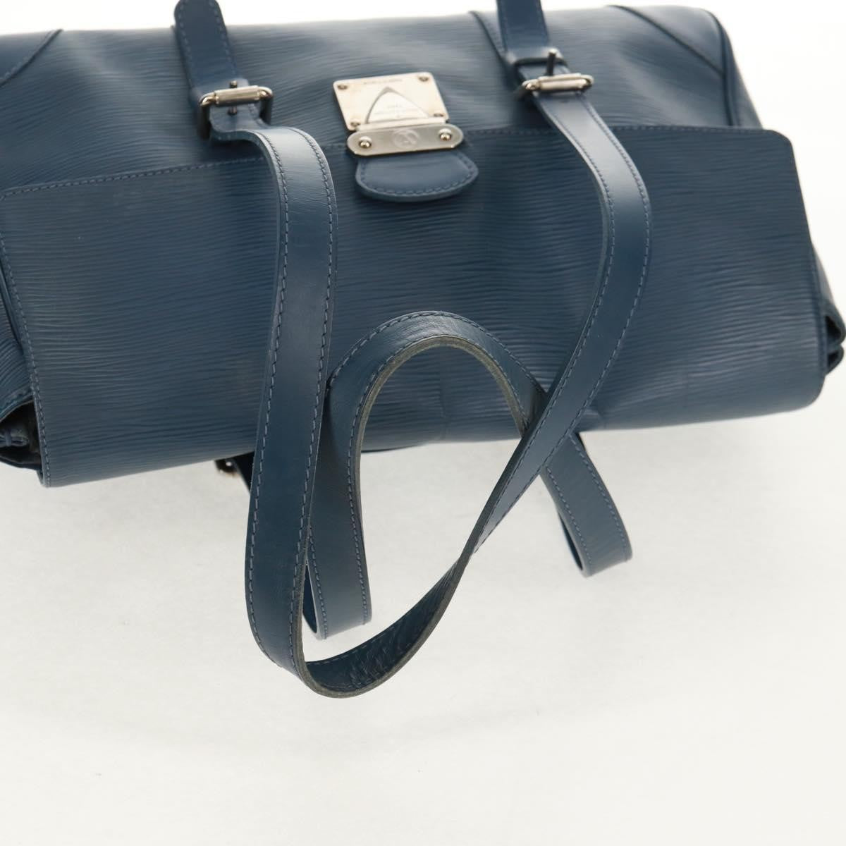 Louis Vuitton Segur Handbag Epi Leather Blue Leather Shoulder Bag Bag (Pre-Owned)