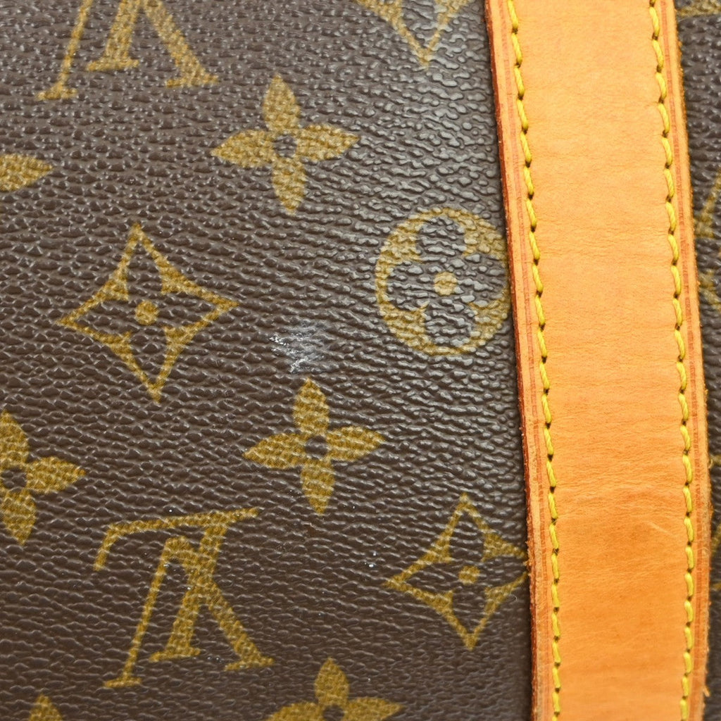 Louis Vuitton Keepall Bag Monogram Canvas Brown Canvas Travel Bag Bag (Pre-Owned)