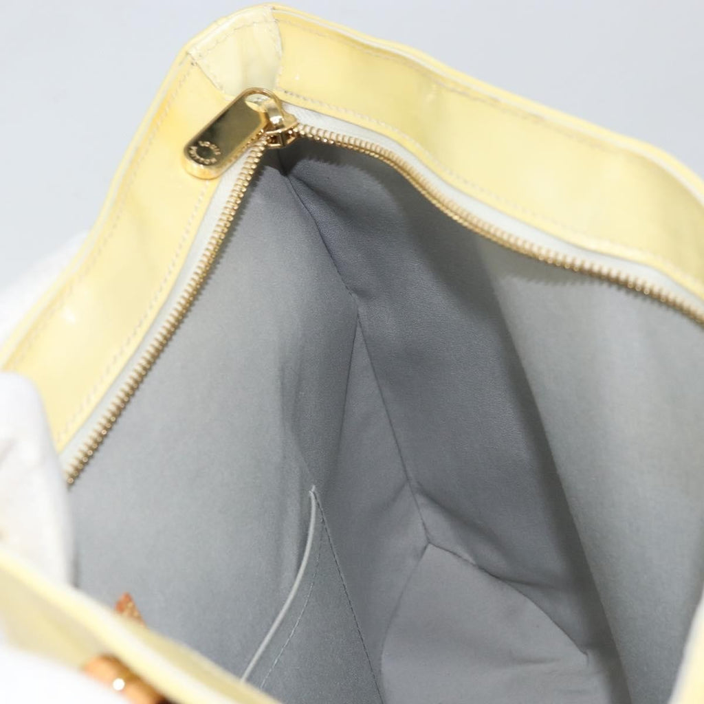 Louis Vuitton Brentwood Handbag Monogram Vernis Yellow Patent_Leather Tote Bag Bag (Pre-Owned)