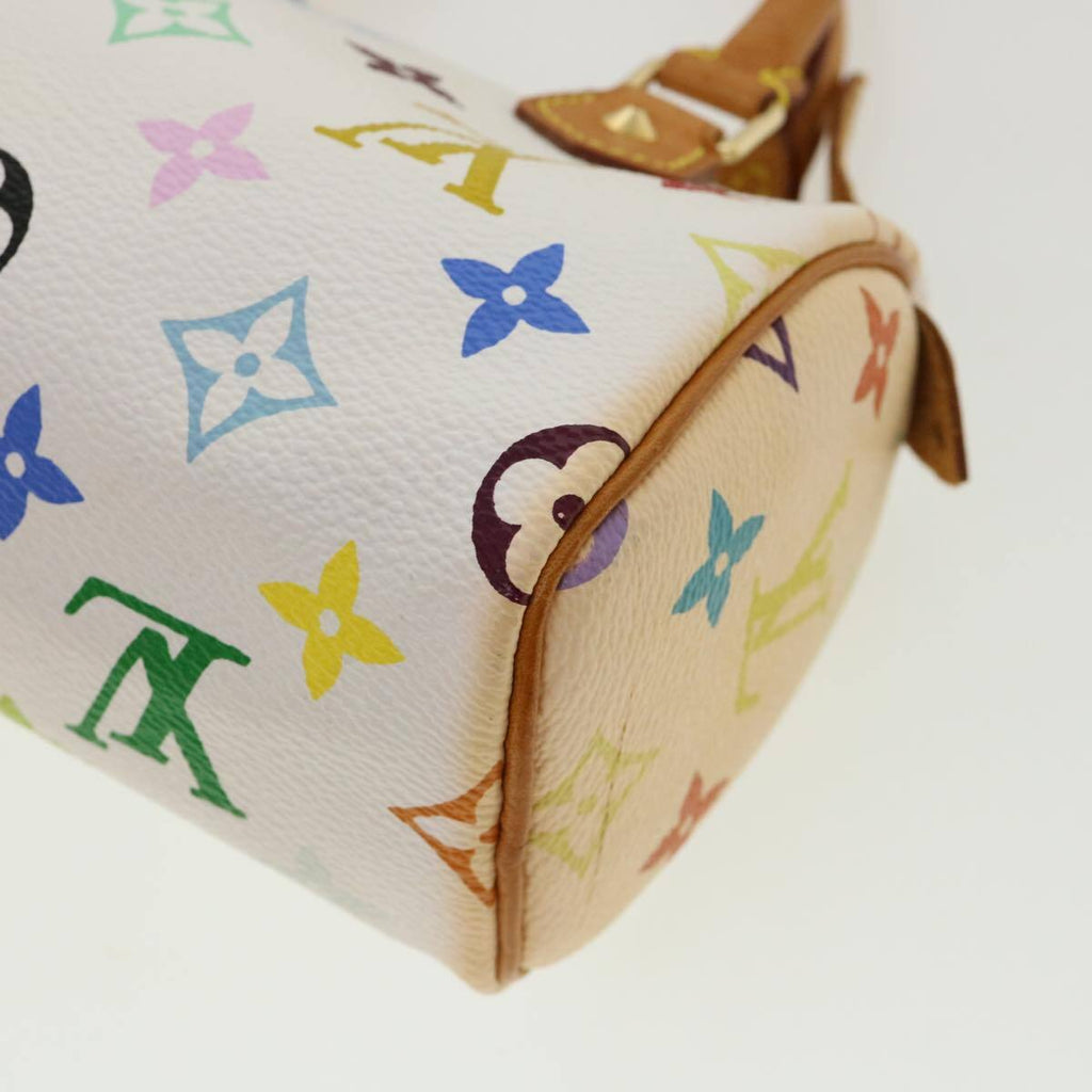Louis Vuitton Speedy Mini Hl Handbag Monogram Multicolor White Canvas Bag (Pre-Owned)