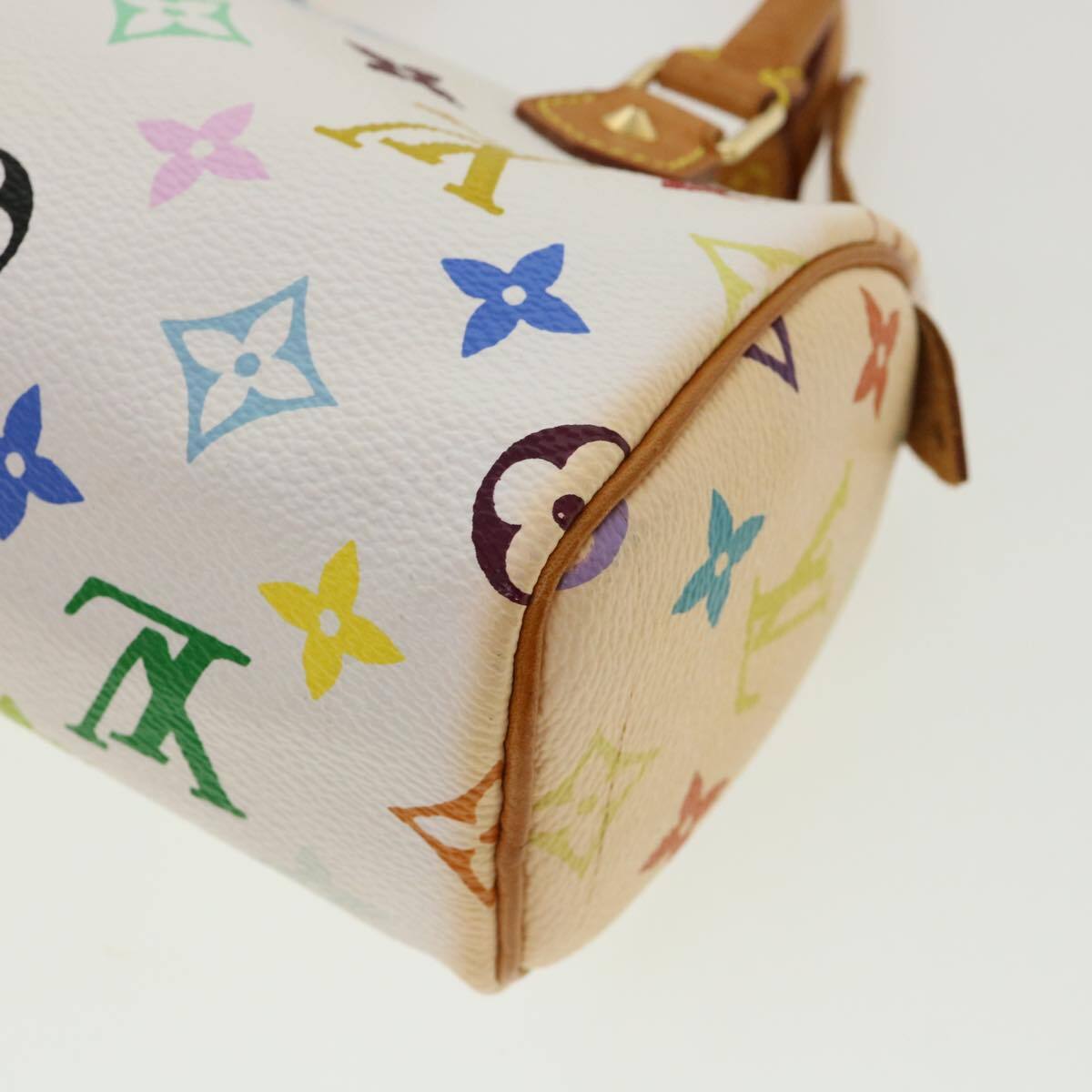 Louis Vuitton Speedy Mini Hl Handbag Monogram Multicolor White Canvas Bag (Pre-Owned)