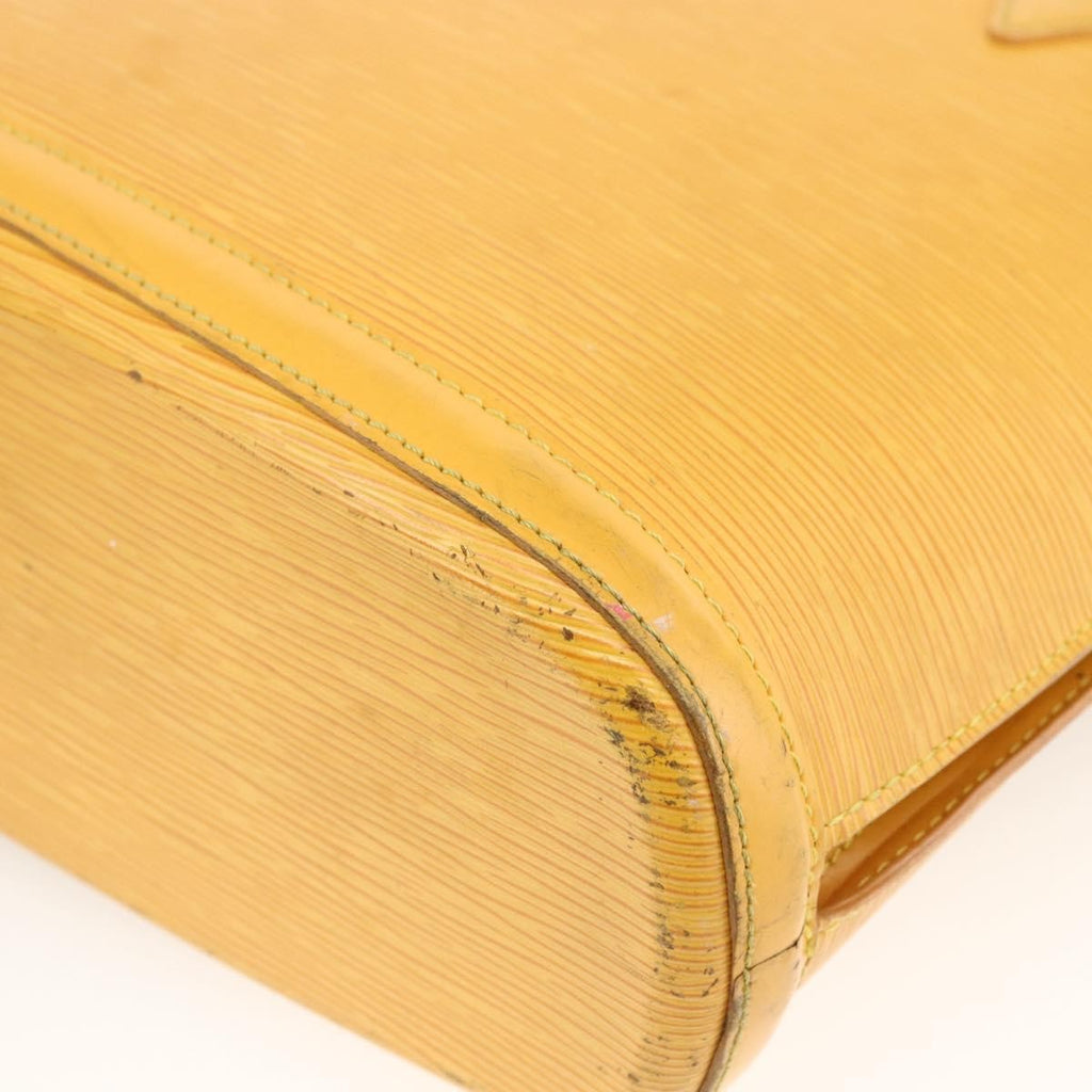 Louis Vuitton Lussac Handbag Epi Leather Yellow Leather Shoulder Bag Bag (Pre-Owned)
