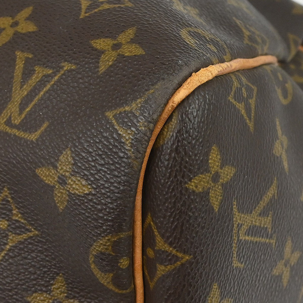 Louis Vuitton Keepall Bandouliere Bag Monogram Canvas Brown Canvas Travel Bag Bag (Pre-Owned)