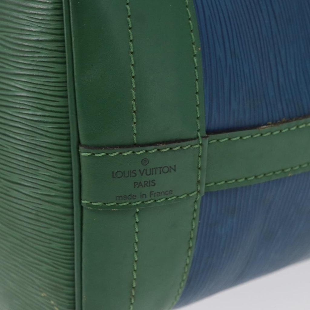 Louis Vuitton Bicolor Noe Handbag Epi Leather Blue Leather Shoulder Bag Bag (Pre-Owned)