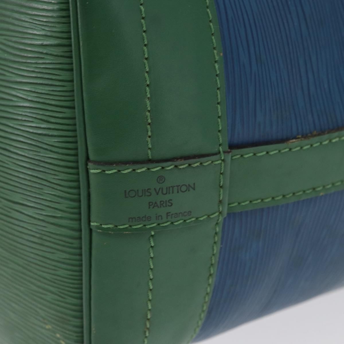 Louis Vuitton Bicolor Noe Handbag Epi Leather Blue Leather Shoulder Bag Bag (Pre-Owned)