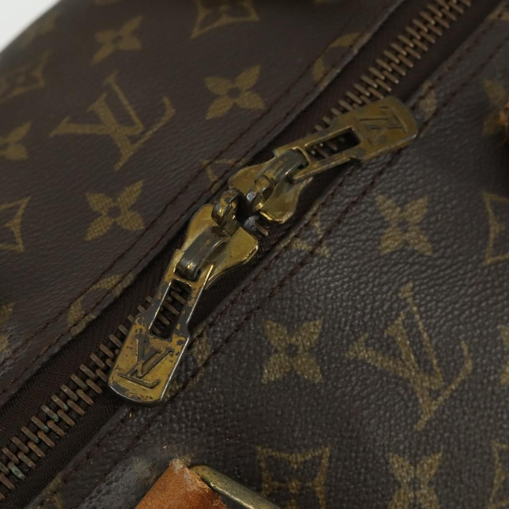 Louis Vuitton Keepall Bag Monogram Canvas Brown Canvas Travel Bag Bag (Pre-Owned)