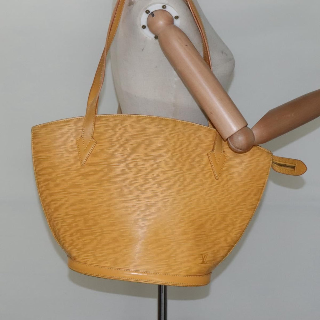 Louis Vuitton Saint Jacques Handbag Epi Leather Yellow Leather Shoulder Bag Bag (Pre-Owned)