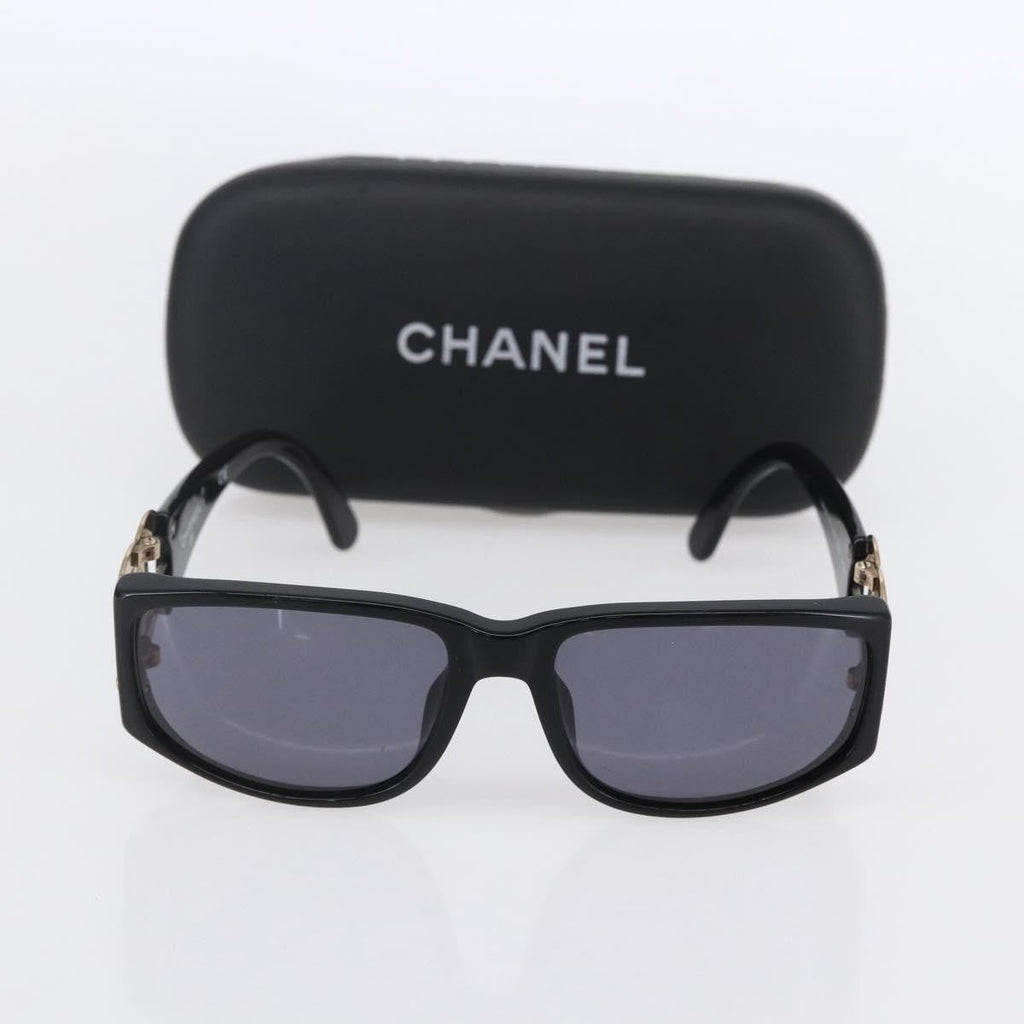 Chanel Logo Cc Sunglasses Plastic Black Plastic Sunglasse Accessory (Pre-Owned)