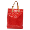 Louis Vuitton Reade Handbag Monogram Vernis Red Patent_Leather Handbag (Pre-Owned)