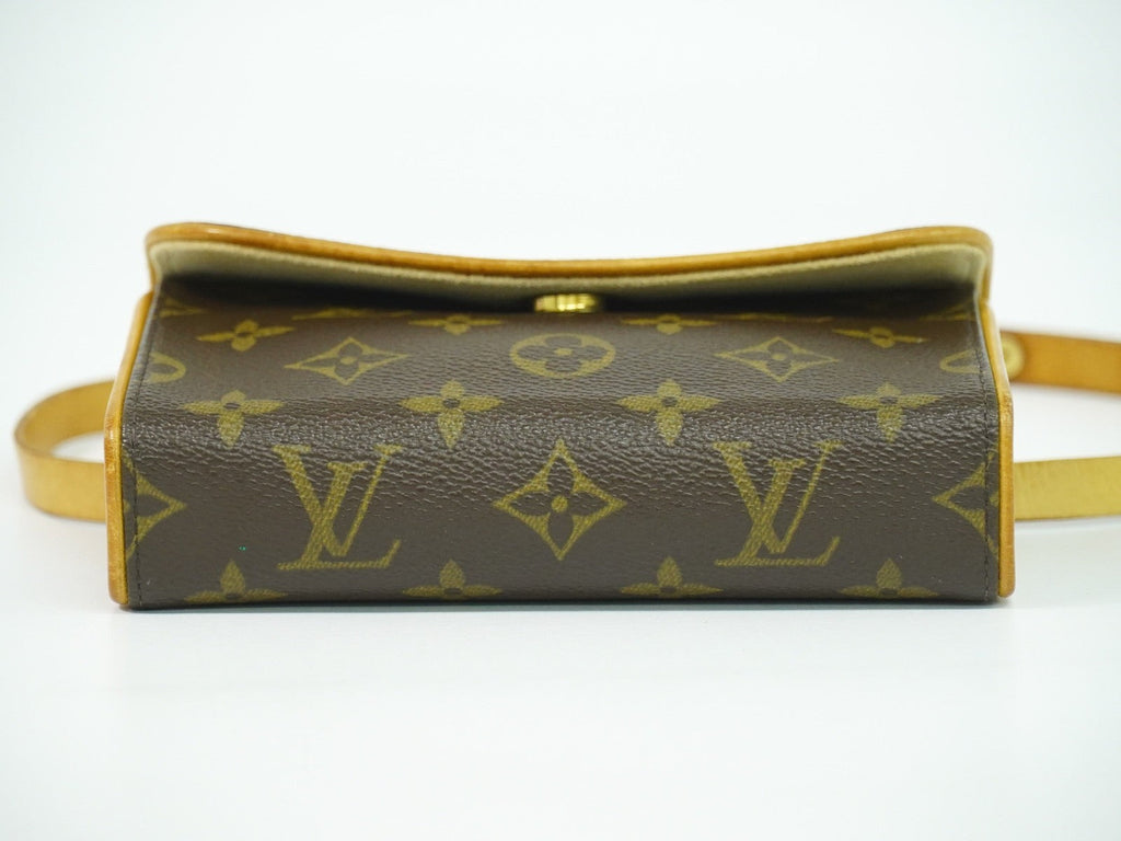Louis Vuitton Florentine Waist Bag Monogram Canvas Brown Canvas Shoulder Bag Bag (Pre-Owned)
