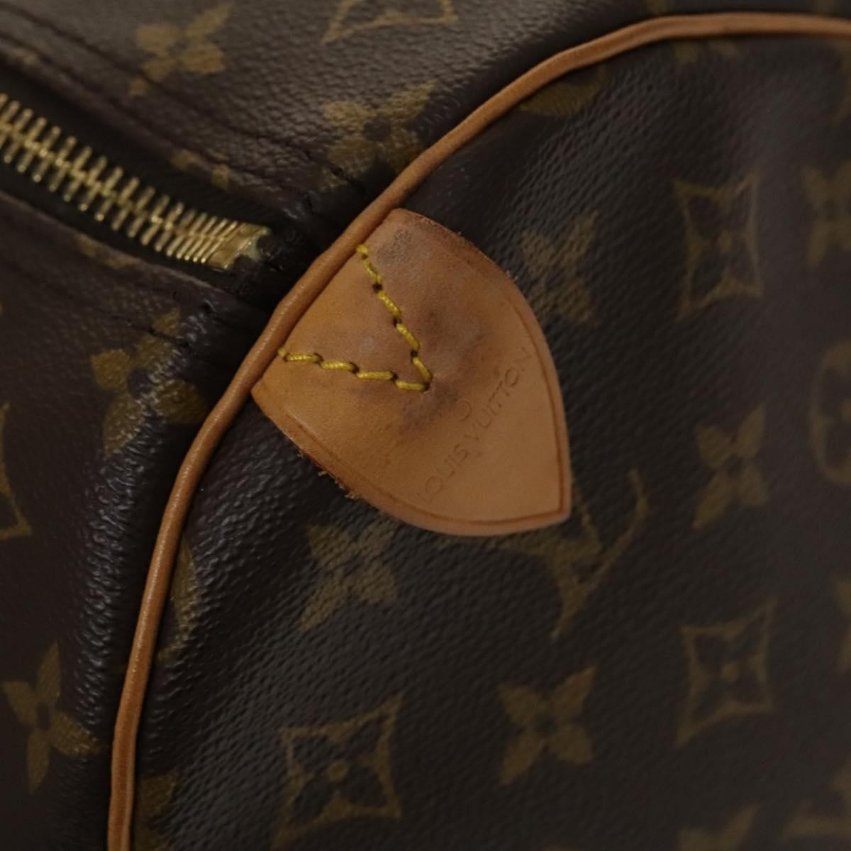 Louis Vuitton Keepall Bag Monogram Canvas Brown Canvas Bag (Pre-Owned)