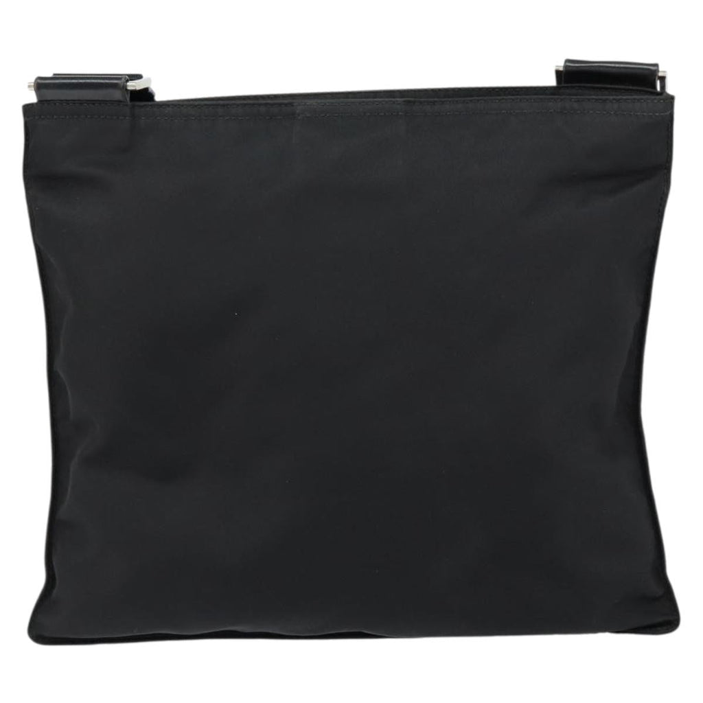 Prada Front Pocket Messenger Bag Tessuto Black Nylon Shoulder Bag Bag (Pre-Owned)