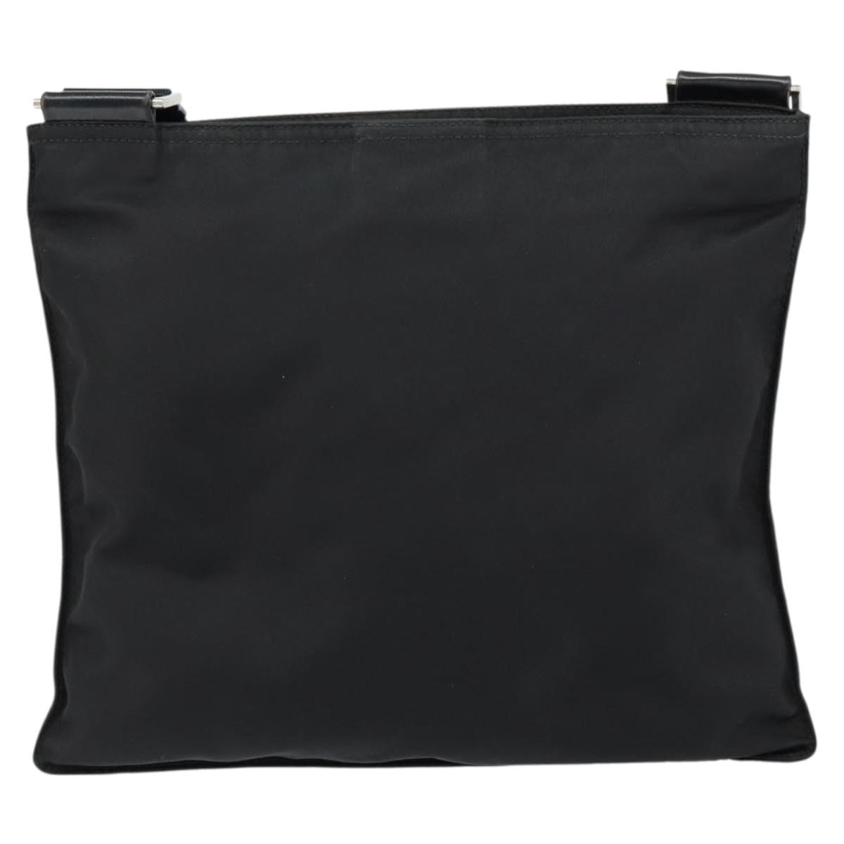 Prada Front Pocket Messenger Bag Tessuto Black Nylon Shoulder Bag Bag (Pre-Owned)