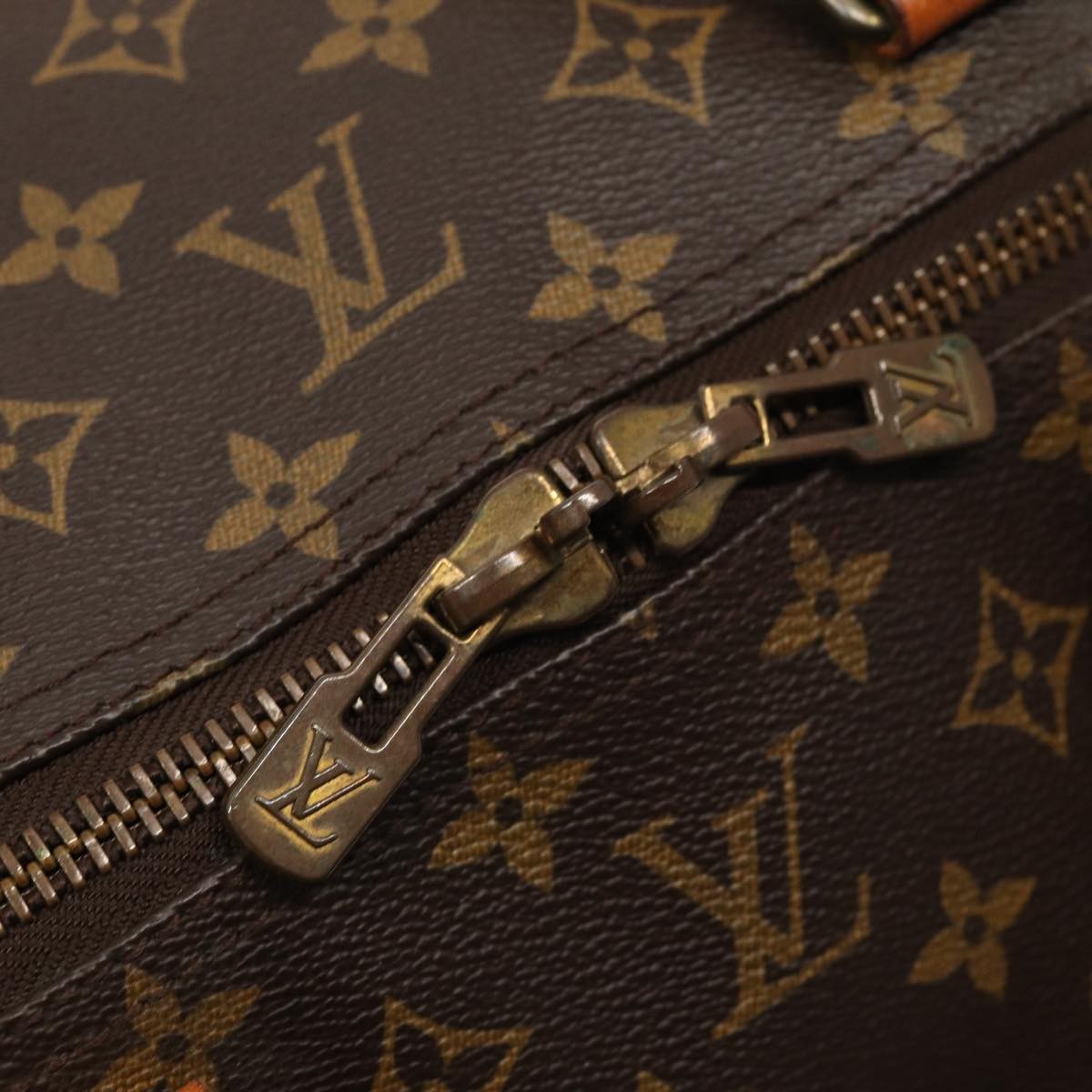 Louis Vuitton Keepall Bag Monogram Canvas Brown Canvas Travel Bag Bag (Pre-Owned)