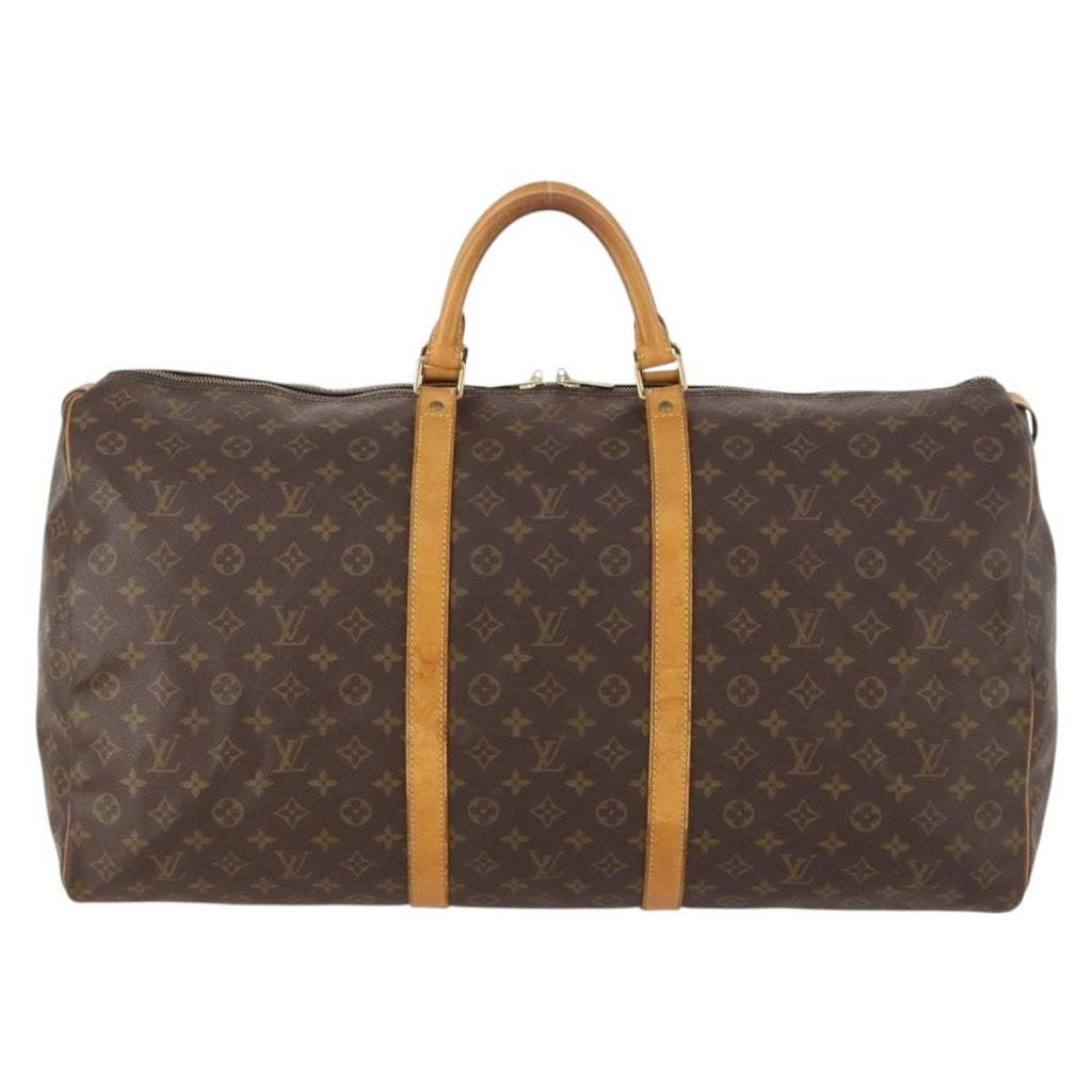 Louis Vuitton Keepall Bag Monogram Canvas Brown Canvas Travel Bag Bag (Pre-Owned)