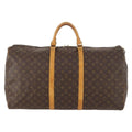 Louis Vuitton Keepall Bag Monogram Canvas Brown Canvas Travel Bag Bag (Pre-Owned)