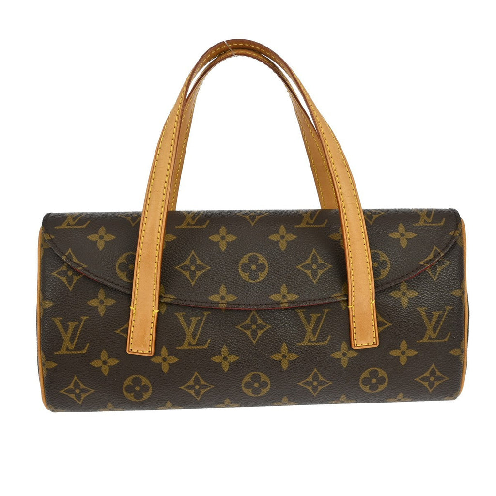 Louis Vuitton Sonatine Handbag Monogram Canvas Brown Canvas Handbag (Pre-Owned)
