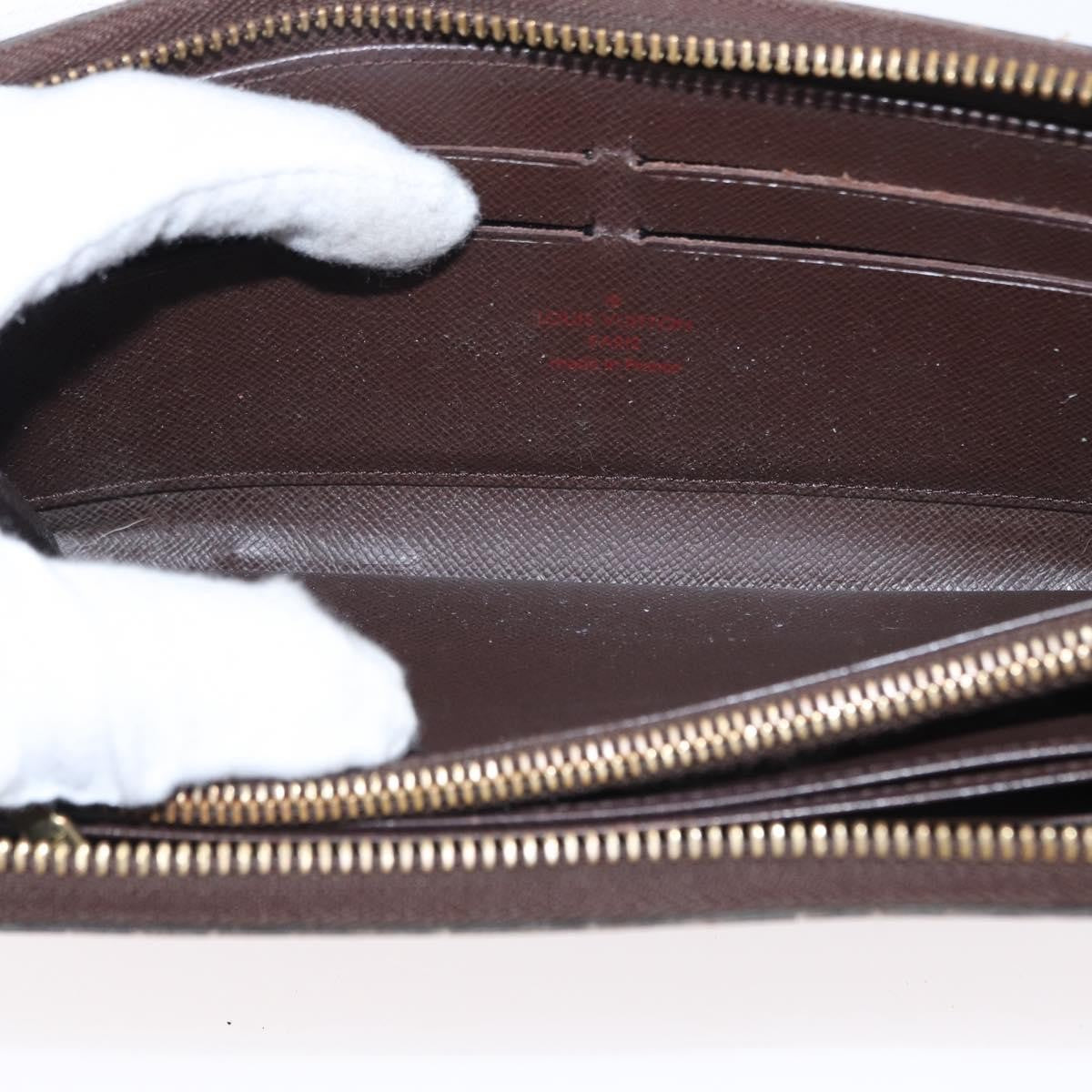 Louis Vuitton Zippy Wallet Nm Damier Brown Canvas Wallets Accessory (Pre-Owned)