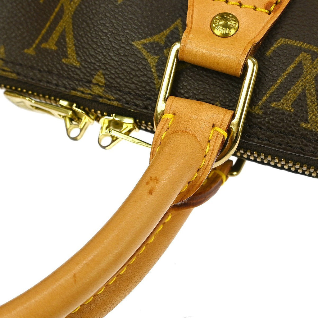 Louis Vuitton Alma Handbag Monogram Canvas Brown Canvas Handbag (Pre-Owned)