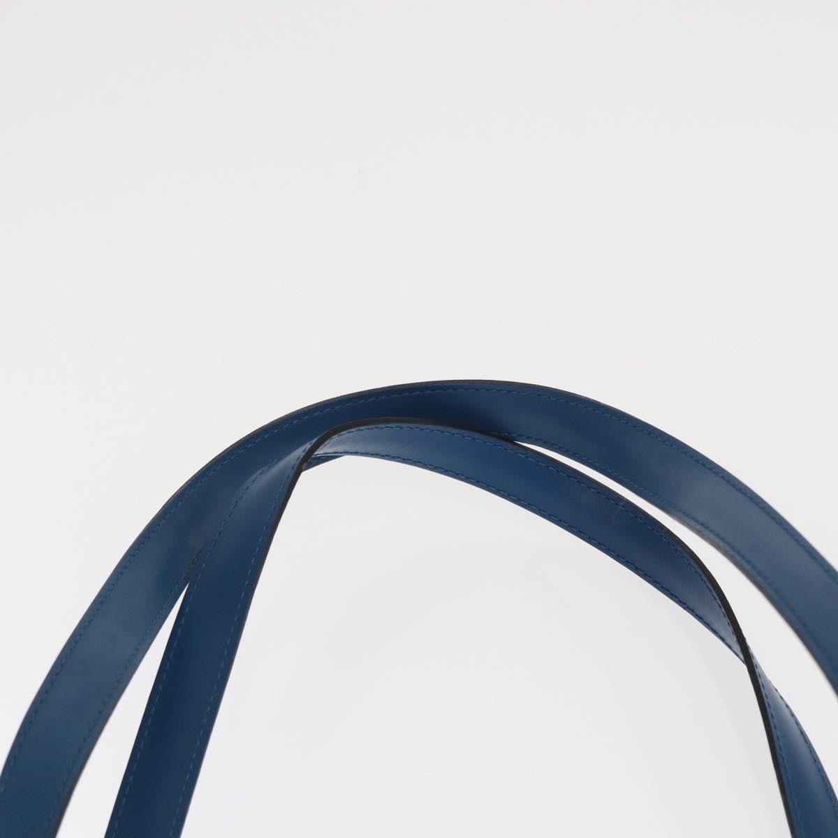 Louis Vuitton Saint Jacques Handbag Epi Leather Blue Leather Shoulder Bag Bag (Pre-Owned)