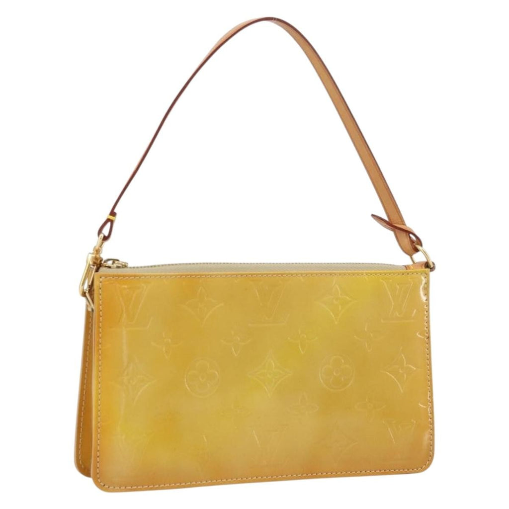 Louis Vuitton Lexington Pochette Patent Leather Beige Patent_Leather Clutche & Pouche Bag (Pre-Owned)