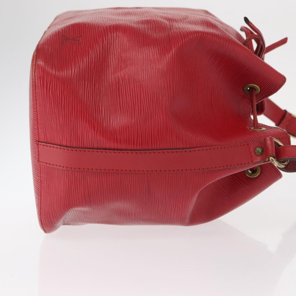 Louis Vuitton Petit Noe Handbag Epi Leather Red Leather Shoulder Bag Bag (Pre-Owned)