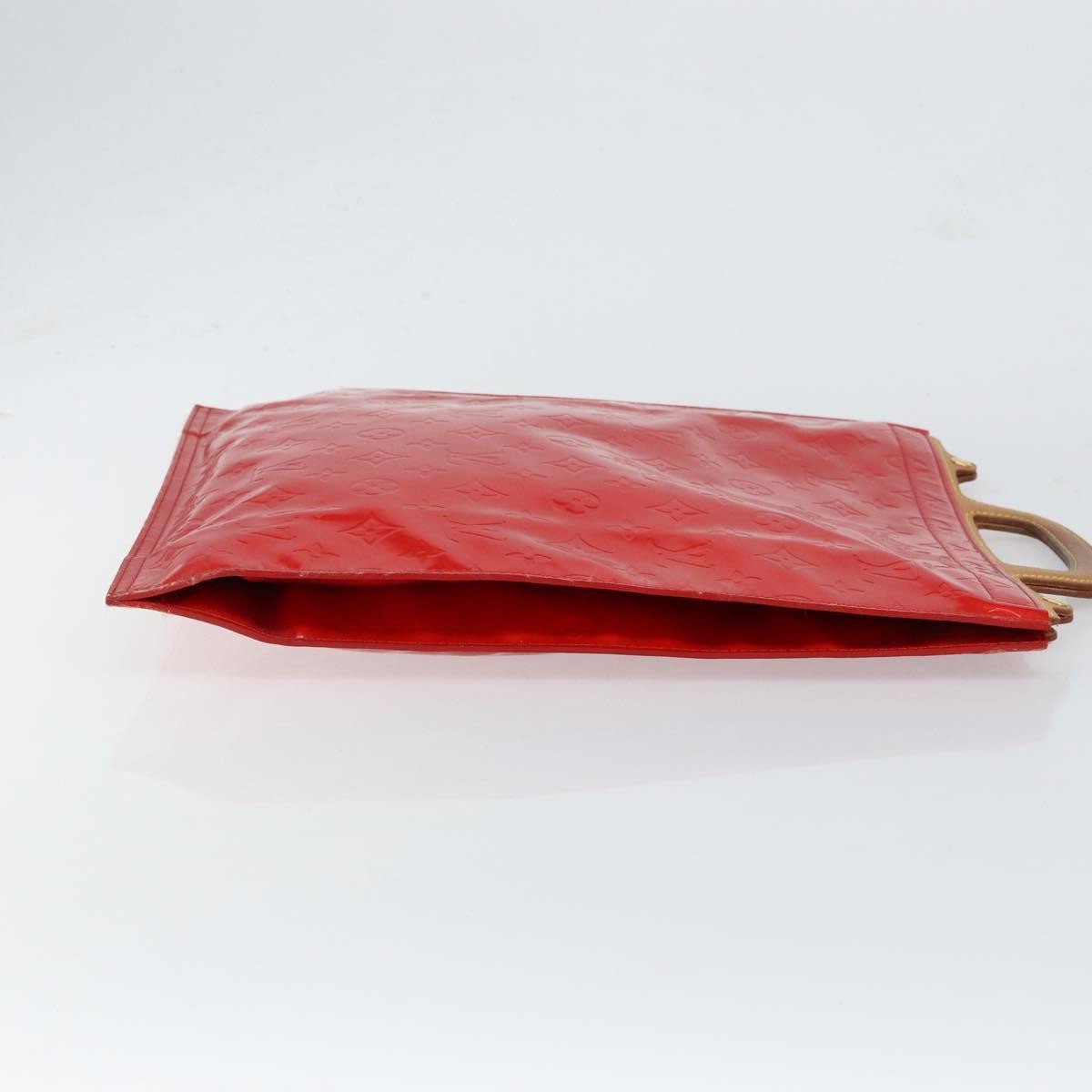 Louis Vuitton Stanton Handbag Monogram Vernis Red Patent_Leather Tote Bag Bag (Pre-Owned)