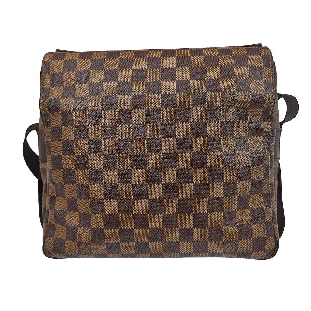 Louis Vuitton Naviglio Handbag Damier Brown Canvas Shoulder Bag Bag (Pre-Owned)