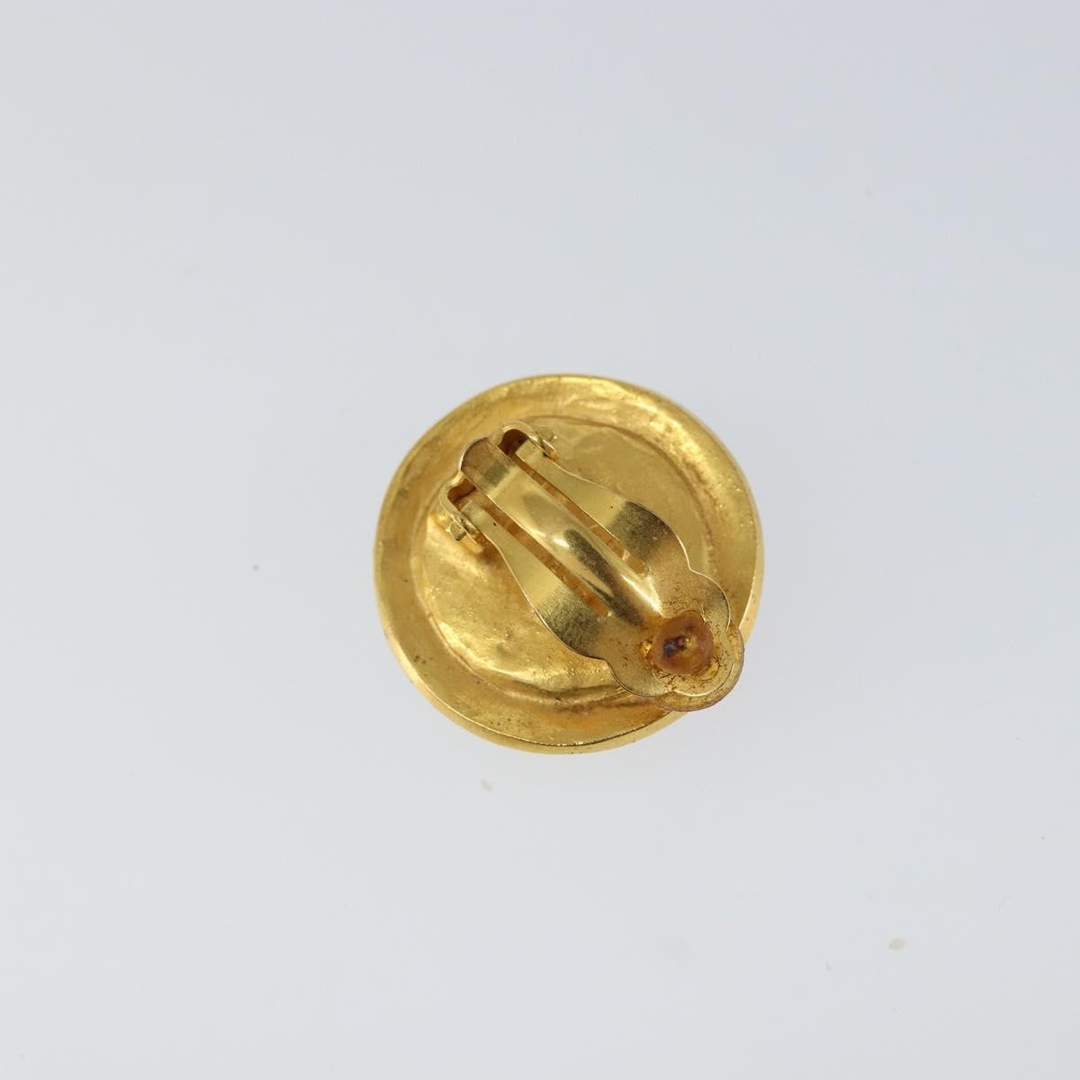 Chanel Vintage Earring Metal Gold Metal Earrings Jewelry (Pre-Owned)