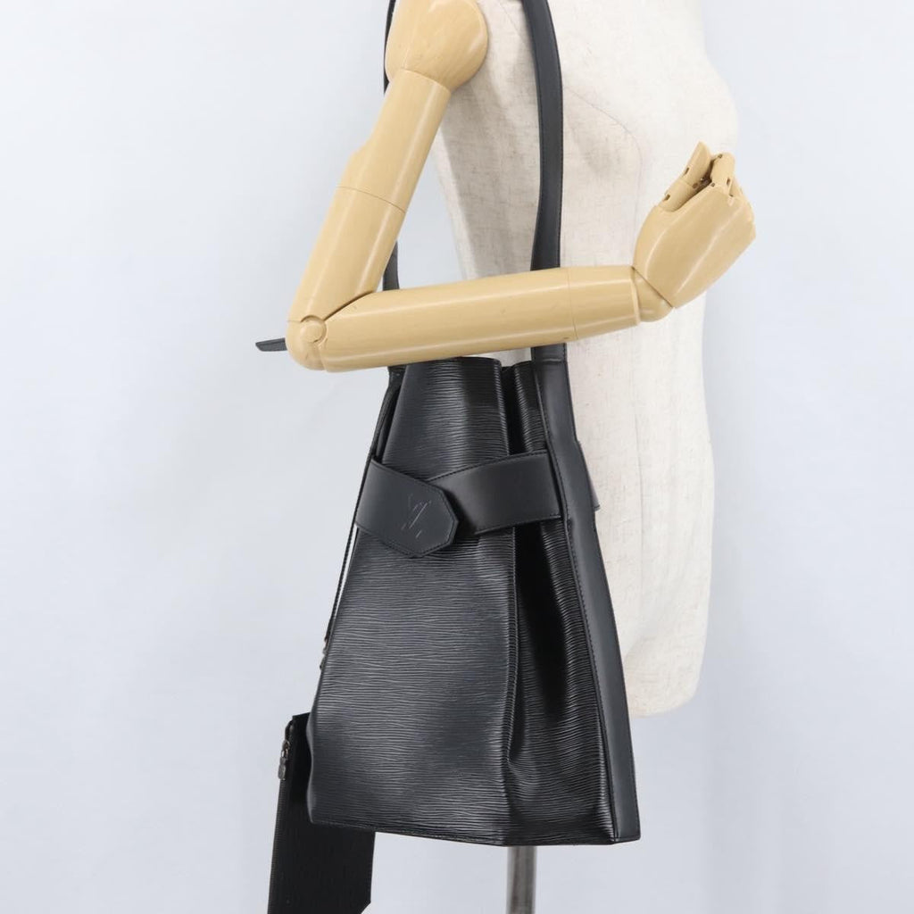 Louis Vuitton Vintage Sac D'epaule Handbag Epi Leather Black Leather Shoulder Bag Bag (Pre-Owned)
