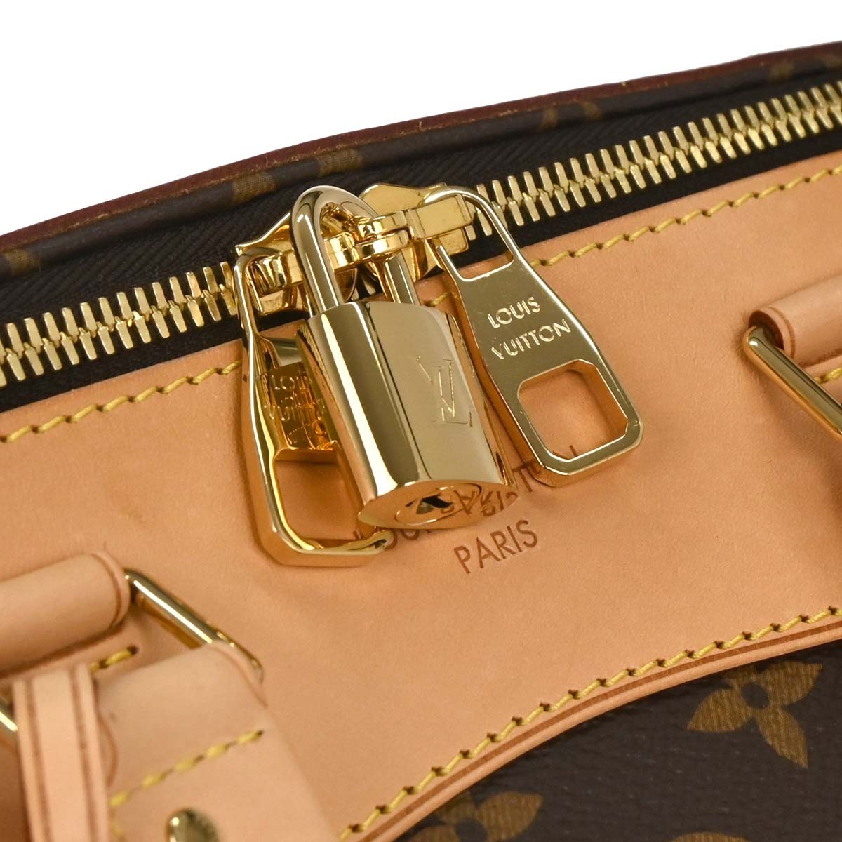 Louis Vuitton Retiro Handbag Monogram Canvas Brown Canvas Handbag (Pre-Owned)