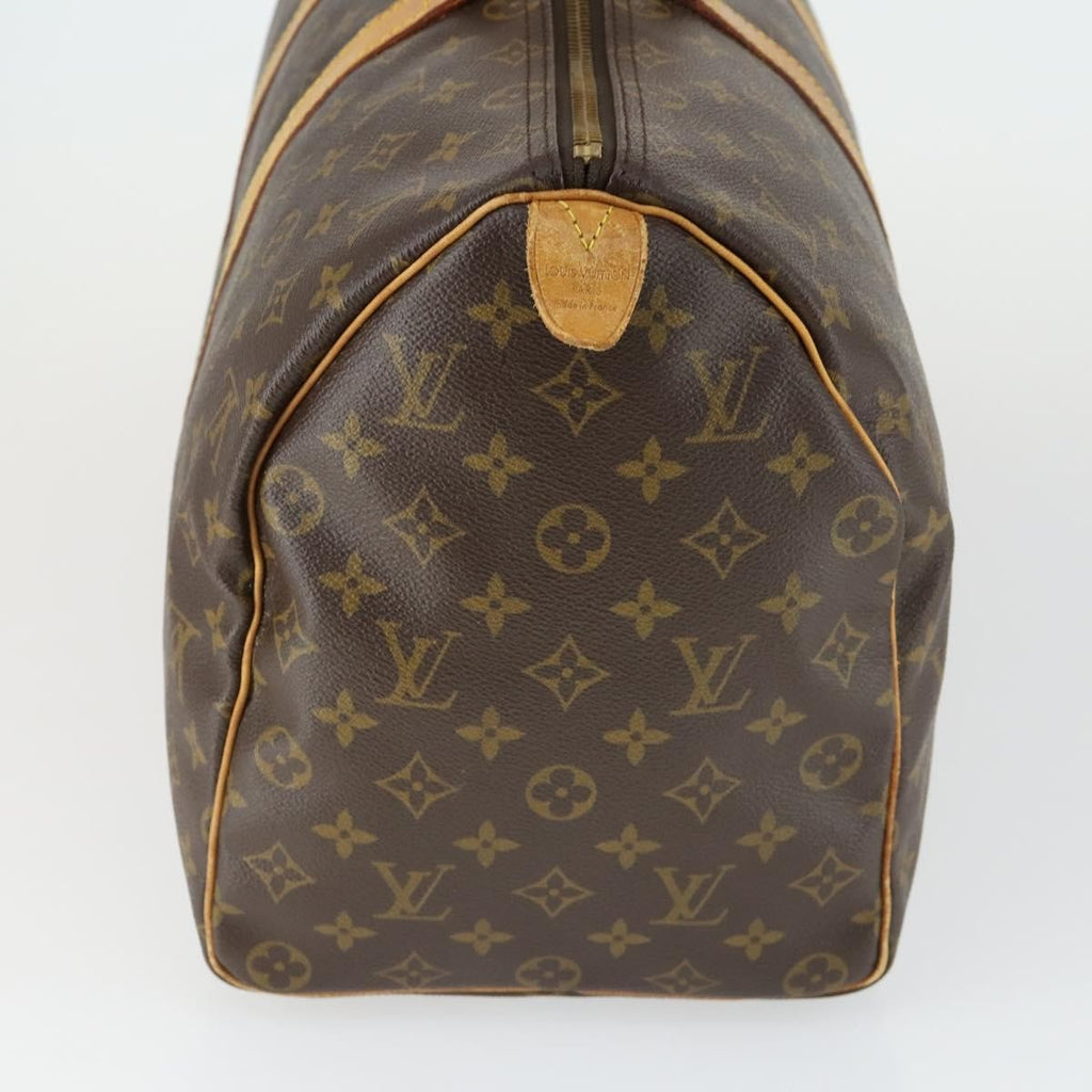 Louis Vuitton Keepall Bag Monogram Canvas Brown Canvas Travel Bag Bag (Pre-Owned)
