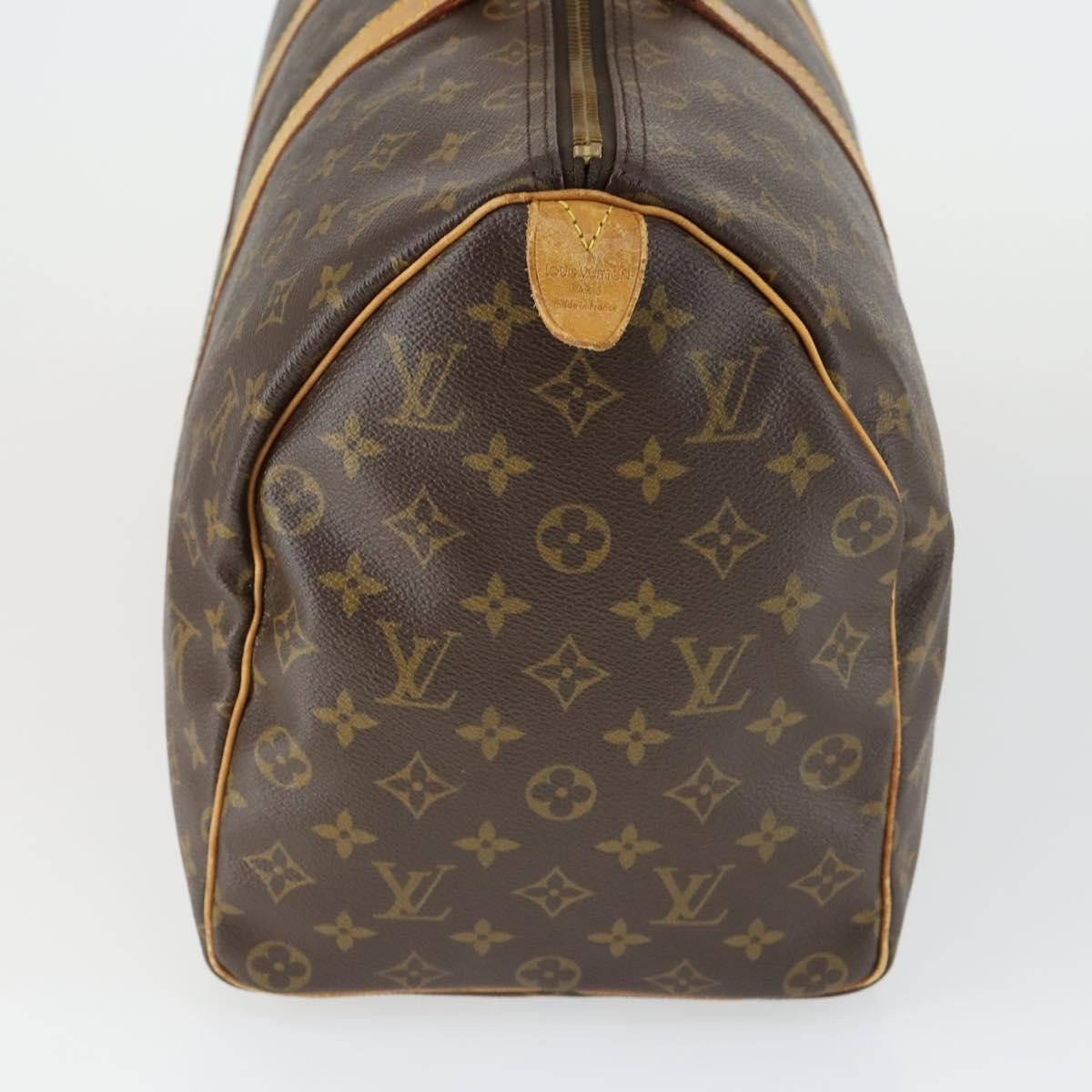 Louis Vuitton Keepall Bag Monogram Canvas Brown Canvas Travel Bag Bag (Pre-Owned)