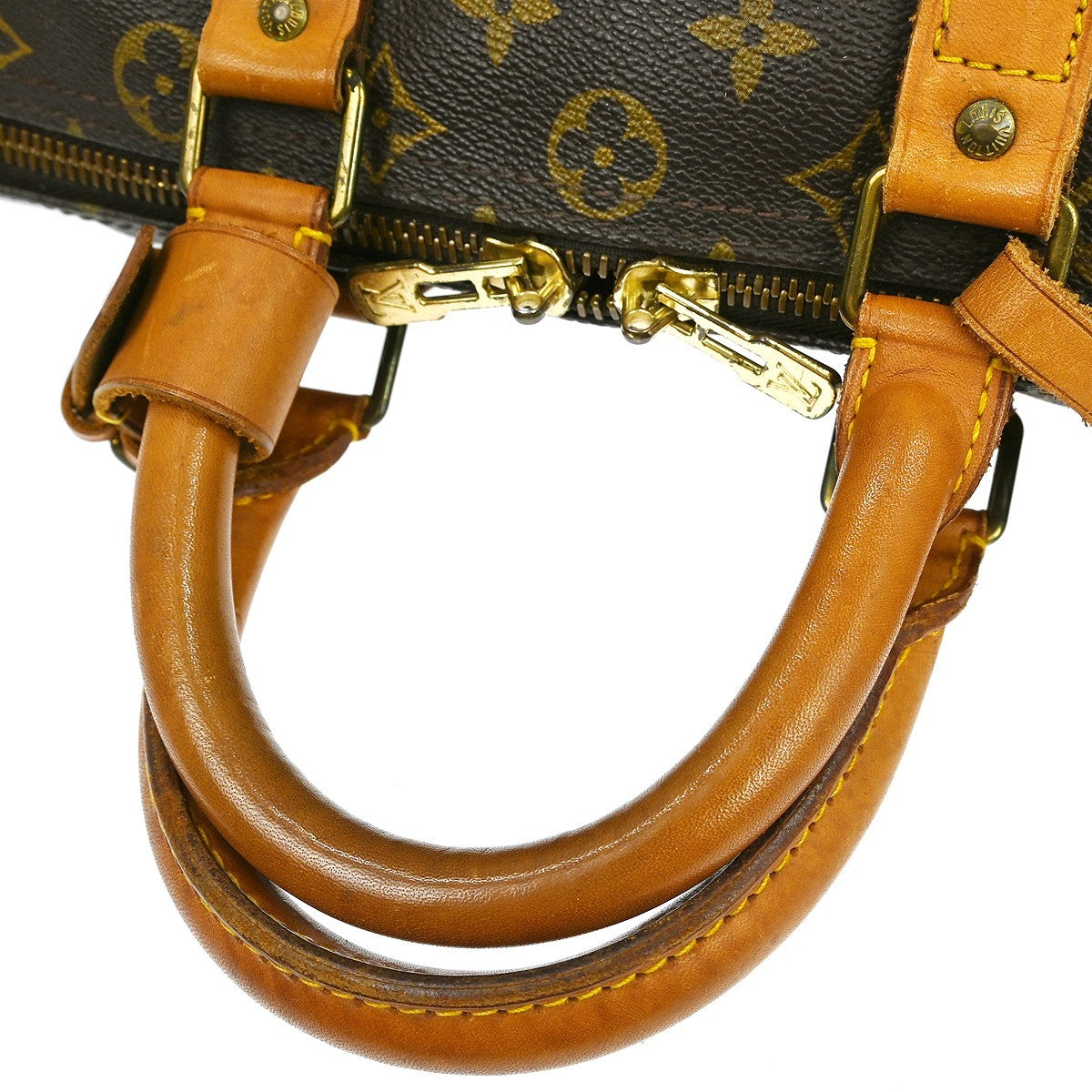 Louis Vuitton Keepall Bag Monogram Canvas Brown Canvas Travel Bag Bag (Pre-Owned)