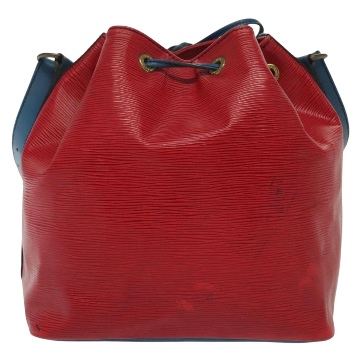 Louis Vuitton Petit Noe Handbag Epi Leather Red Leather Shoulder Bag Bag (Pre-Owned)