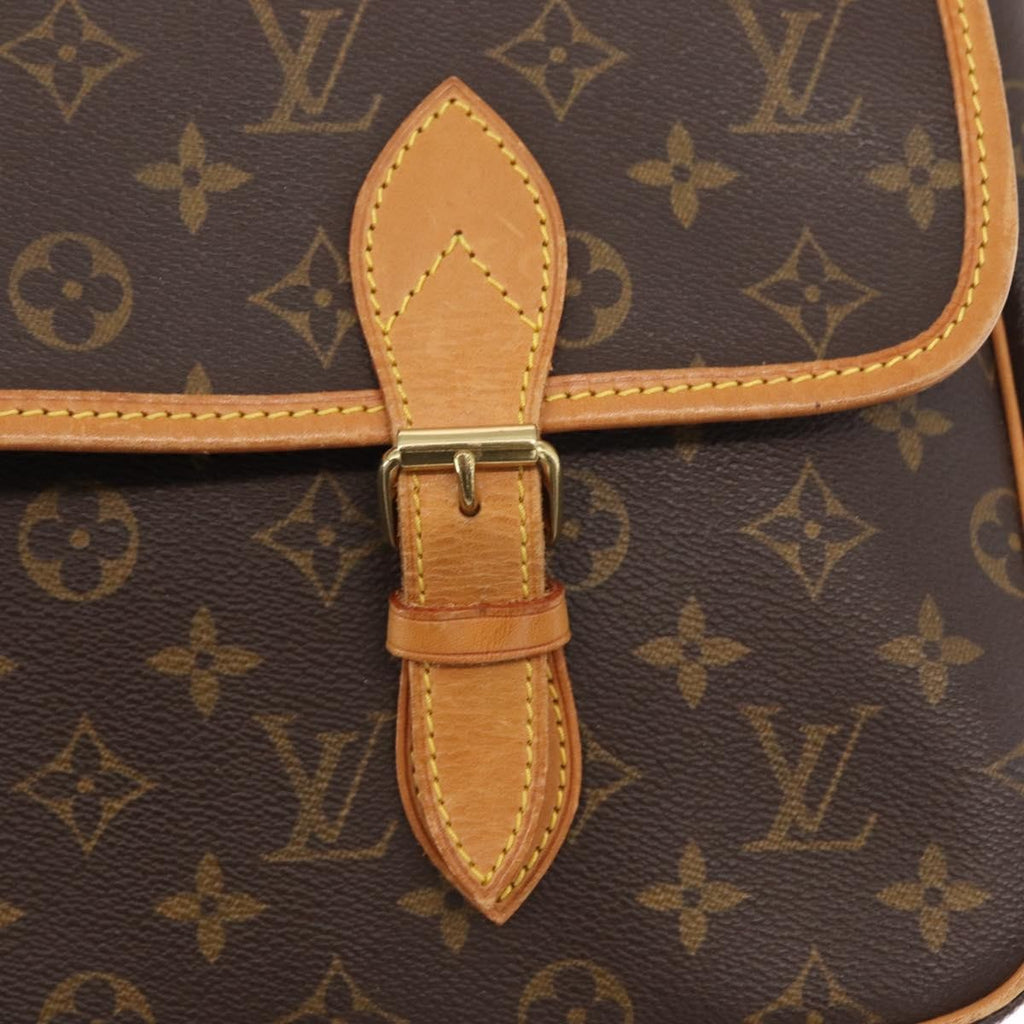 Louis Vuitton Sac Gibeciere Messenger Bag Monogram Canvas Brown Canvas Shoulder Bag Bag (Pre-Owned)